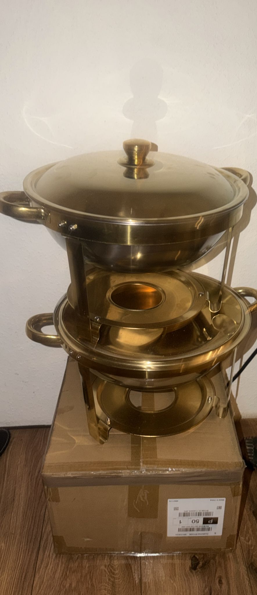 Weißer Tisch 125x75 cm